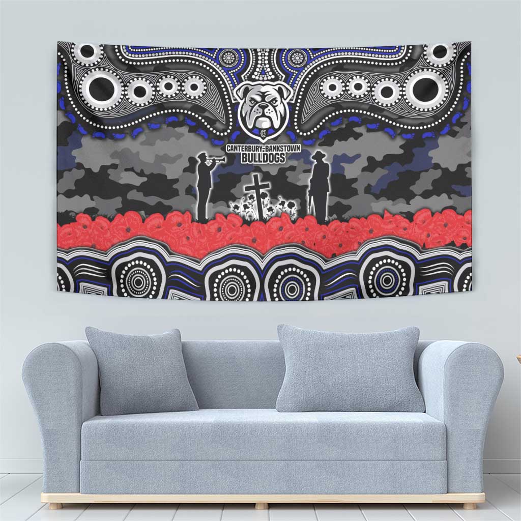 ANZAC Day Canterbury Bankstown Bulldogs Tapestry Military Memorial Aboriginal Indigenous Art