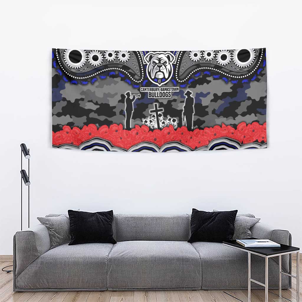 ANZAC Day Canterbury Bankstown Bulldogs Tapestry Military Memorial Aboriginal Indigenous Art