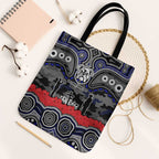 ANZAC Day Canterbury Bankstown Bulldogs Tote Bag Military Memorial Aboriginal Indigenous Art