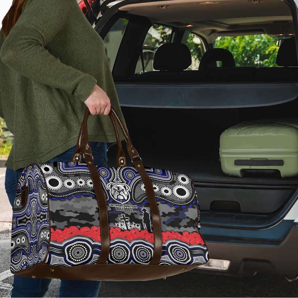 ANZAC Day Canterbury Bankstown Bulldogs Travel Bag Military Memorial Aboriginal Indigenous Art