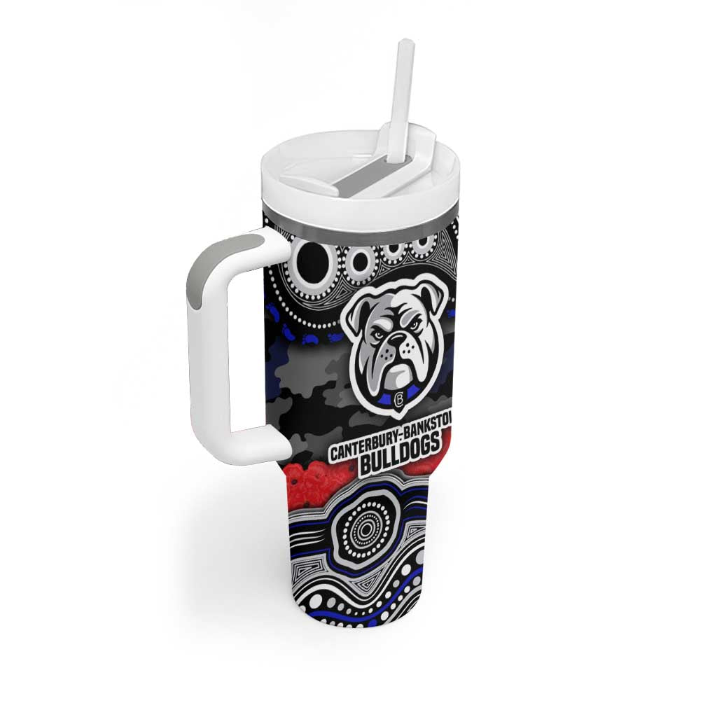 ANZAC Day Canterbury Bankstown Bulldogs Tumbler With Handle Military Memorial Aboriginal Indigenous Art