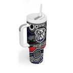 ANZAC Day Canterbury Bankstown Bulldogs Tumbler With Handle Military Memorial Aboriginal Indigenous Art
