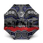 ANZAC Day Canterbury Bankstown Bulldogs Umbrella Military Memorial Aboriginal Indigenous Art