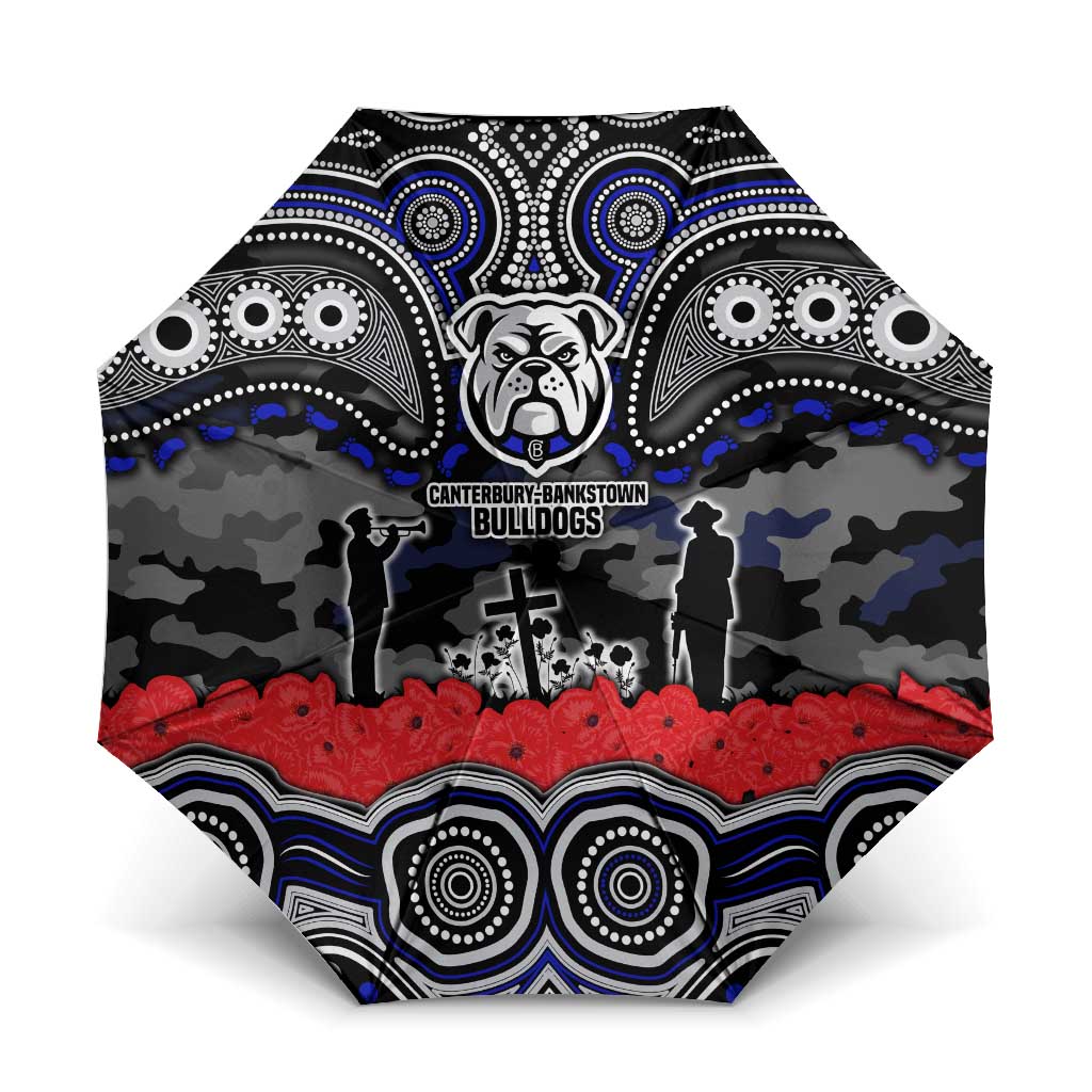 ANZAC Day Canterbury Bankstown Bulldogs Umbrella Military Memorial Aboriginal Indigenous Art