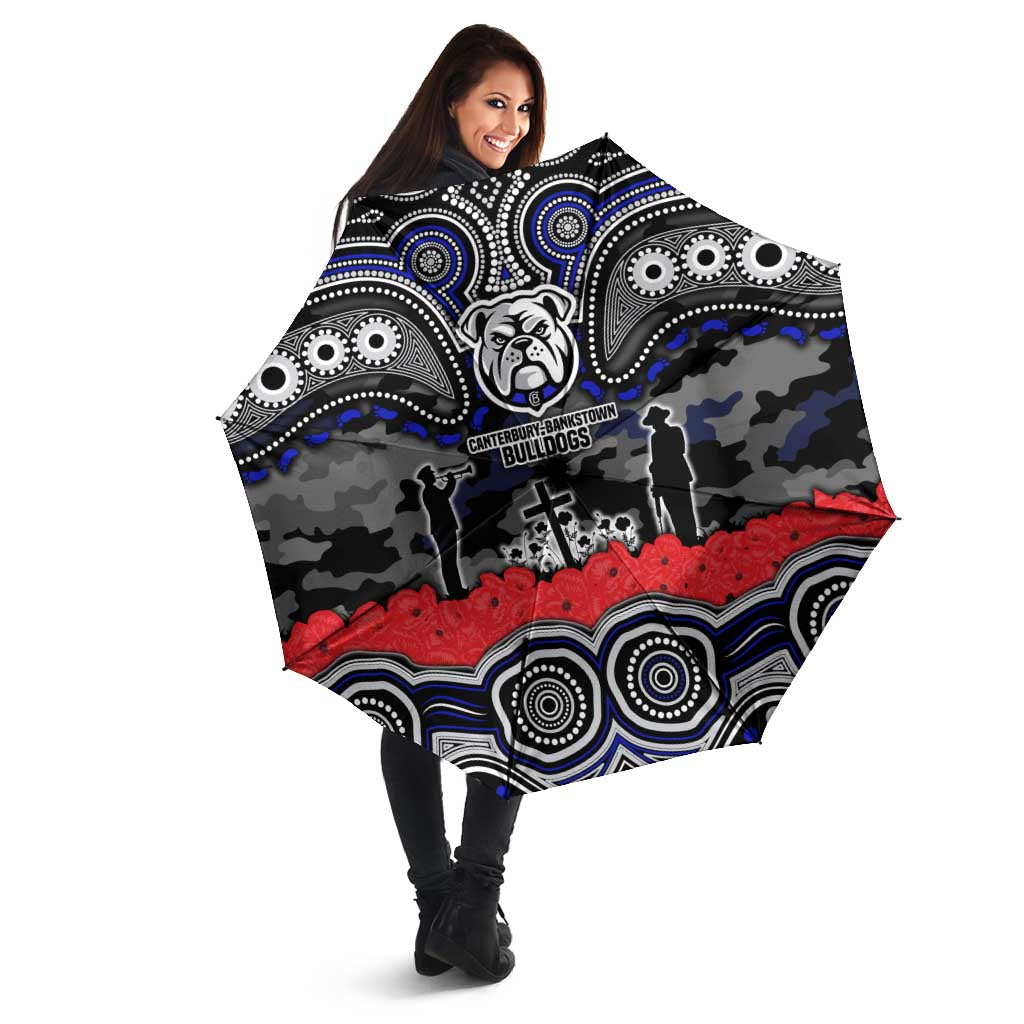 ANZAC Day Canterbury Bankstown Bulldogs Umbrella Military Memorial Aboriginal Indigenous Art