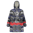 ANZAC Day Canterbury Bankstown Bulldogs Wearable Blanket Hoodie Military Memorial Aboriginal Indigenous Art