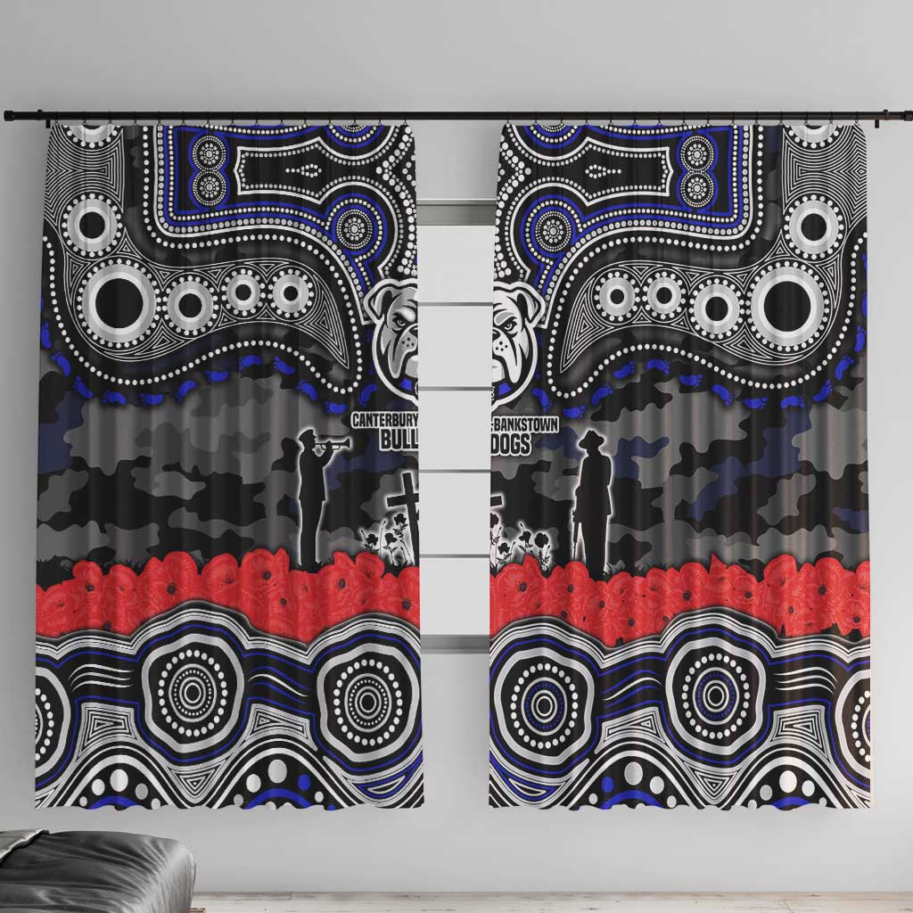 ANZAC Day Canterbury Bankstown Bulldogs Window Curtain Military Memorial Aboriginal Indigenous Art