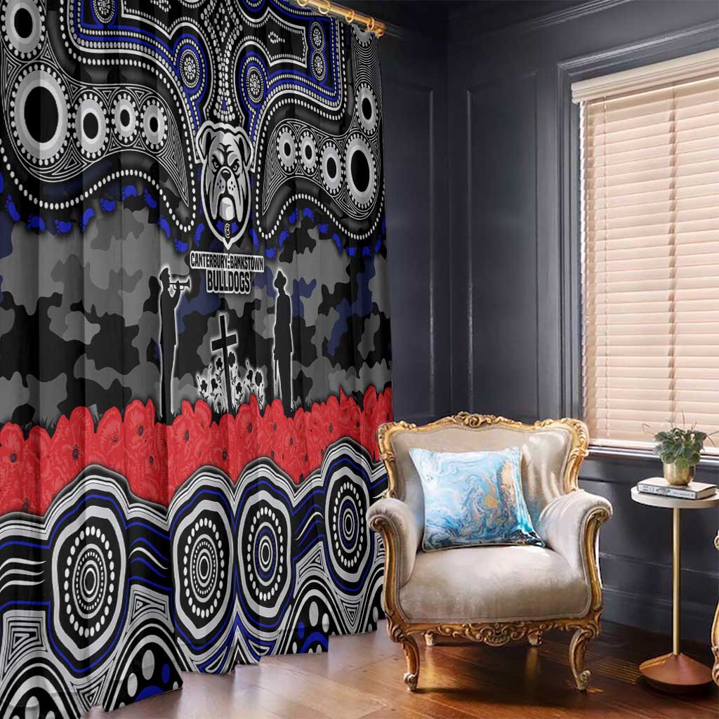 ANZAC Day Canterbury Bankstown Bulldogs Window Curtain Military Memorial Aboriginal Indigenous Art