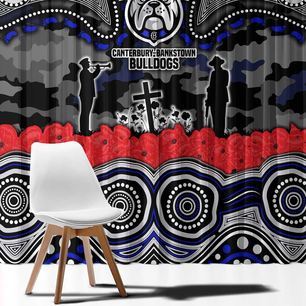 ANZAC Day Canterbury Bankstown Bulldogs Window Curtain Military Memorial Aboriginal Indigenous Art