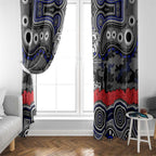 ANZAC Day Canterbury Bankstown Bulldogs Window Curtain Military Memorial Aboriginal Indigenous Art