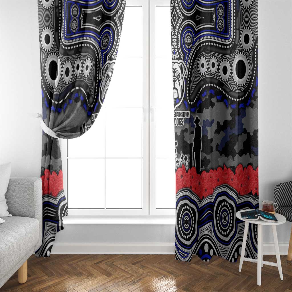 ANZAC Day Canterbury Bankstown Bulldogs Window Curtain Military Memorial Aboriginal Indigenous Art