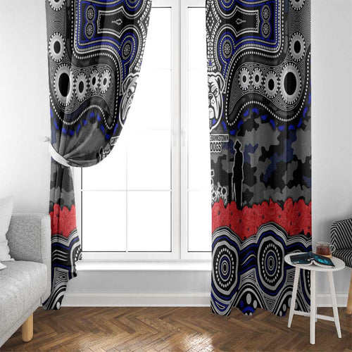 ANZAC Day Canterbury Bankstown Bulldogs Window Curtain Military Memorial Aboriginal Indigenous Art