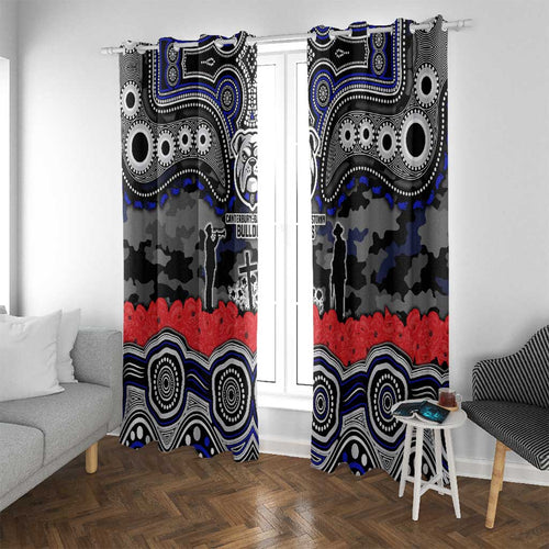 ANZAC Day Canterbury Bankstown Bulldogs Window Curtain Military Memorial Aboriginal Indigenous Art
