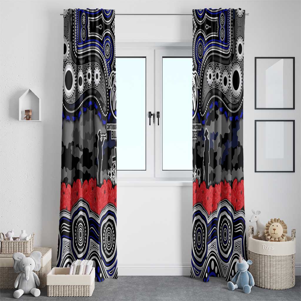 ANZAC Day Canterbury Bankstown Bulldogs Window Curtain Military Memorial Aboriginal Indigenous Art