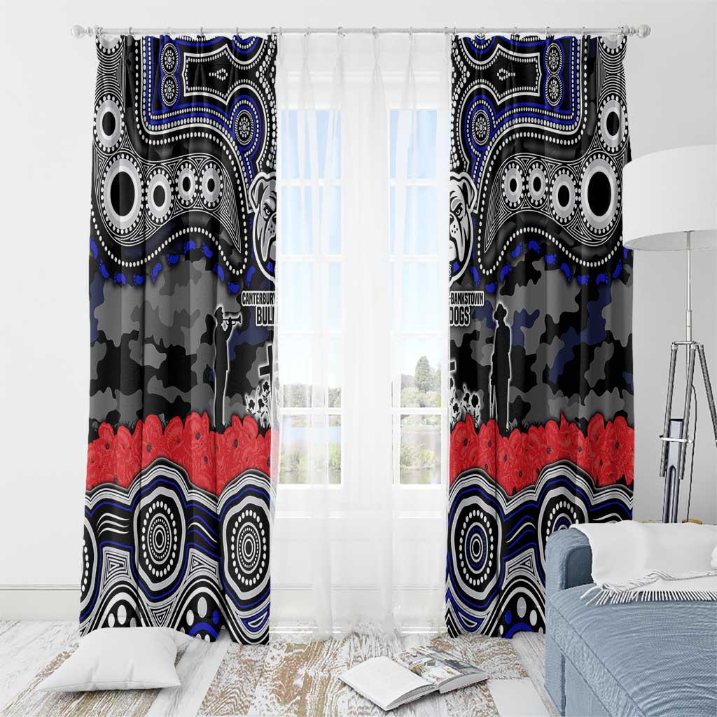 ANZAC Day Canterbury Bankstown Bulldogs Window Curtain Military Memorial Aboriginal Indigenous Art