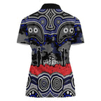 ANZAC Day Canterbury Bankstown Bulldogs Women Polo Shirt Military Memorial Aboriginal Indigenous Art