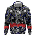 ANZAC Day Canterbury Bankstown Bulldogs Zip Hoodie Military Memorial Aboriginal Indigenous Art