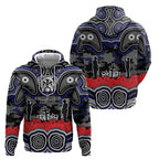 ANZAC Day Canterbury Bankstown Bulldogs Zip Hoodie Military Memorial Aboriginal Indigenous Art