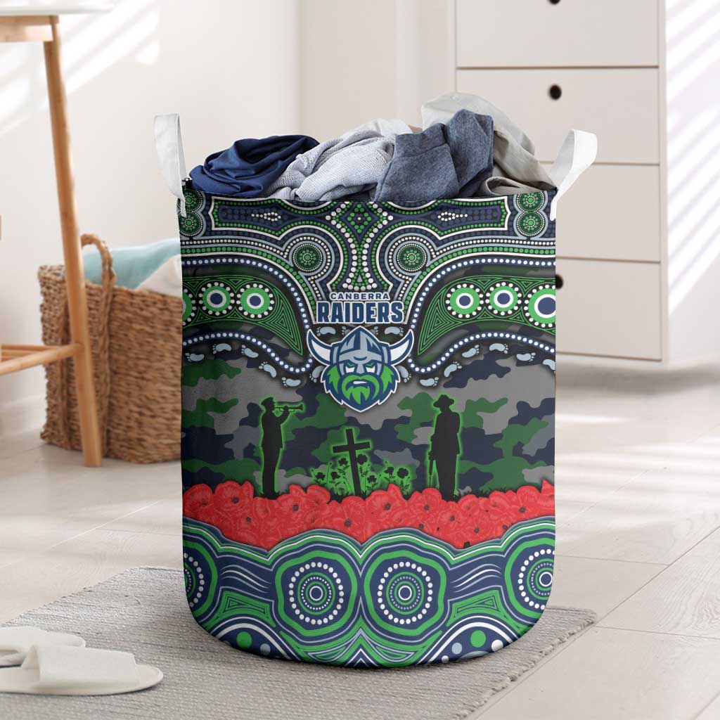 ANZAC Day Canberra Raiders Laundry Basket Military Memorial Aboriginal Indigenous Art