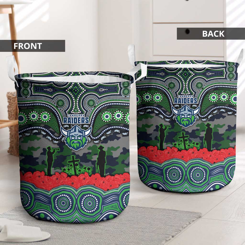 ANZAC Day Canberra Raiders Laundry Basket Military Memorial Aboriginal Indigenous Art
