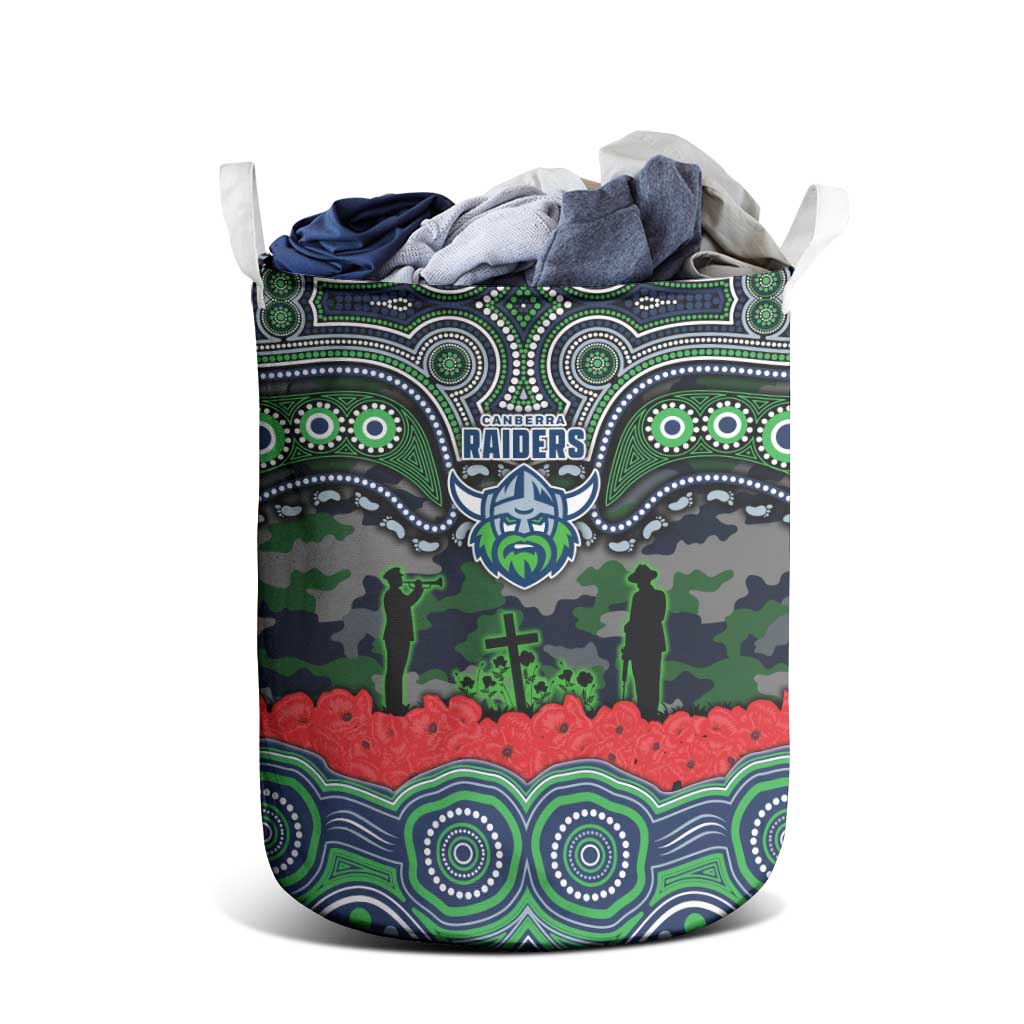 ANZAC Day Canberra Raiders Laundry Basket Military Memorial Aboriginal Indigenous Art
