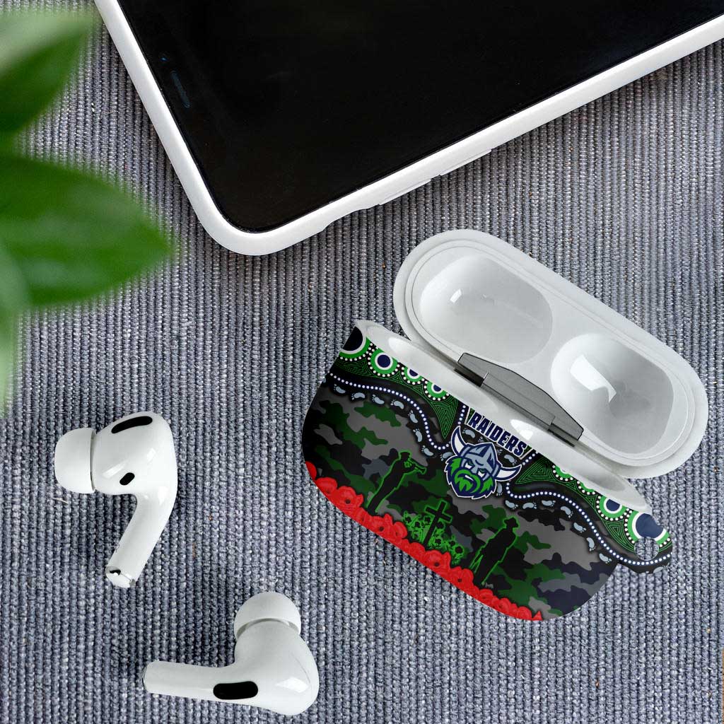 ANZAC Day Canberra Raiders AirPods Case Military Memorial Aboriginal Indigenous Art