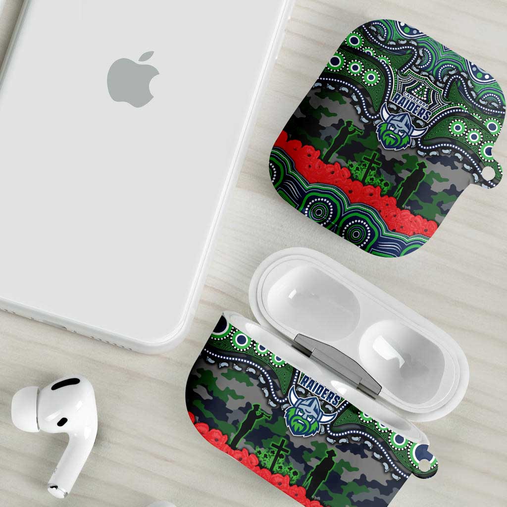 ANZAC Day Canberra Raiders AirPods Case Military Memorial Aboriginal Indigenous Art