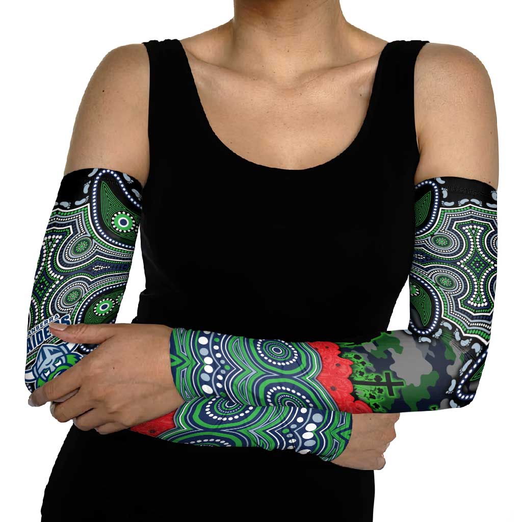 ANZAC Day Canberra Raiders Arm Sleeves Military Memorial Aboriginal Indigenous Art