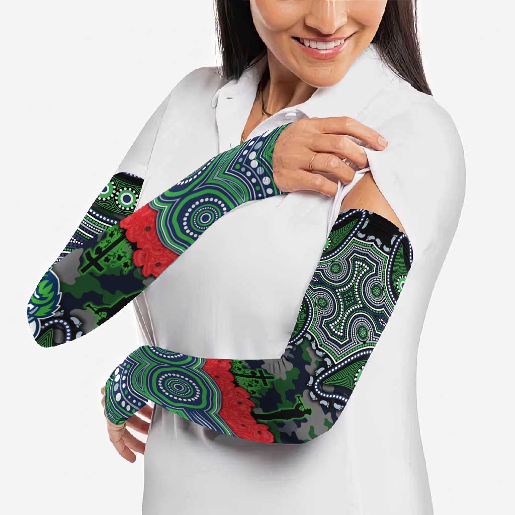 ANZAC Day Canberra Raiders Arm Sleeves Military Memorial Aboriginal Indigenous Art