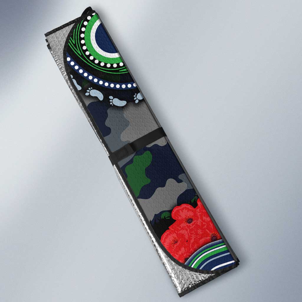 ANZAC Day Canberra Raiders Auto Sun Shade Military Memorial Aboriginal Indigenous Art