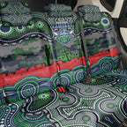 ANZAC Day Canberra Raiders Back Car Seat Cover Military Memorial Aboriginal Indigenous Art
