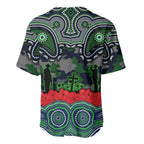 ANZAC Day Canberra Raiders Baseball Jersey Military Memorial Aboriginal Indigenous Art