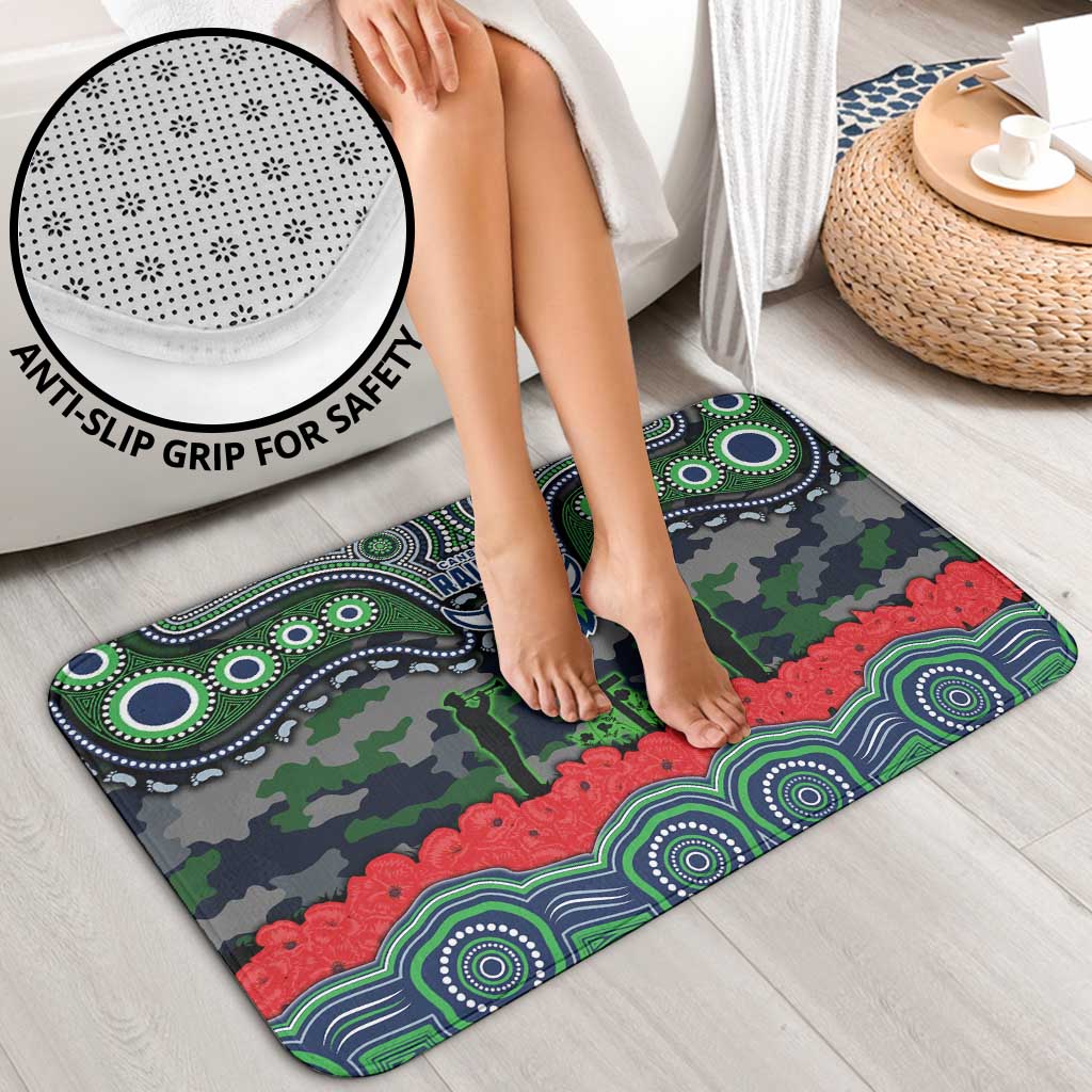 ANZAC Day Canberra Raiders Bathroom Set Military Memorial Aboriginal Indigenous Art