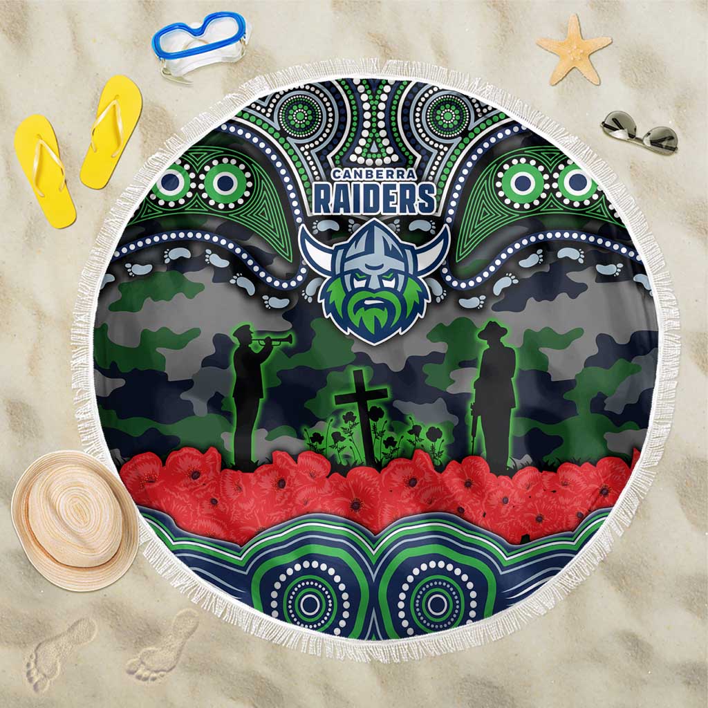 ANZAC Day Canberra Raiders Beach Blanket Military Memorial Aboriginal Indigenous Art