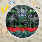 ANZAC Day Canberra Raiders Beach Blanket Military Memorial Aboriginal Indigenous Art