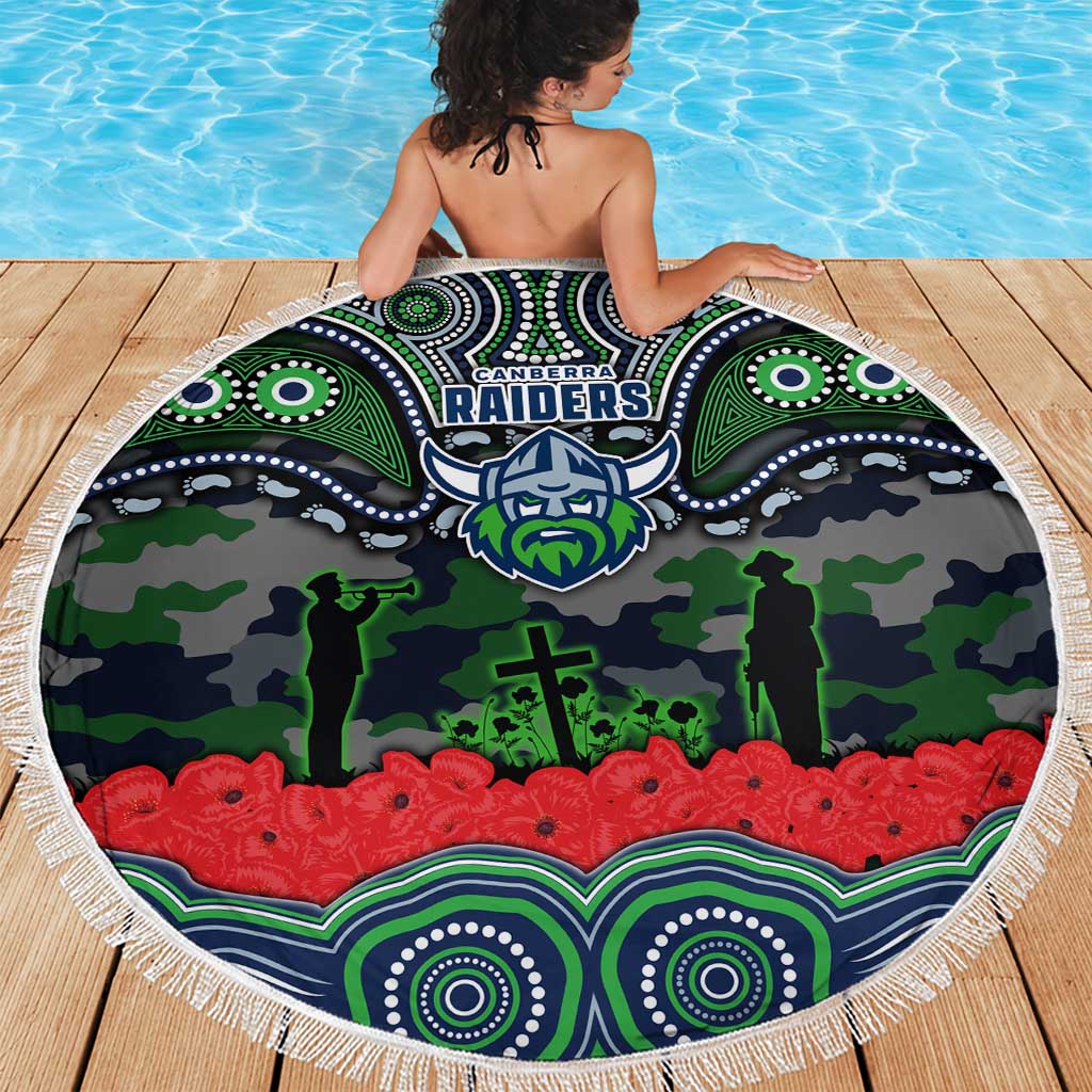 ANZAC Day Canberra Raiders Beach Blanket Military Memorial Aboriginal Indigenous Art