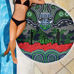 ANZAC Day Canberra Raiders Beach Blanket Military Memorial Aboriginal Indigenous Art