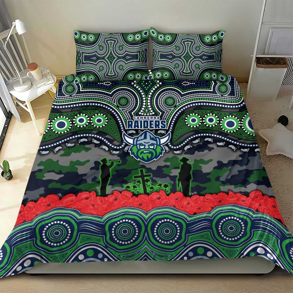 ANZAC Day Canberra Raiders Bedding Set Military Memorial Aboriginal Indigenous Art