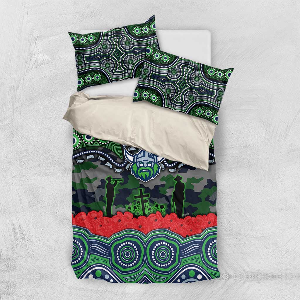 ANZAC Day Canberra Raiders Bedding Set Military Memorial Aboriginal Indigenous Art