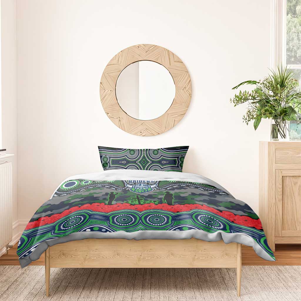 ANZAC Day Canberra Raiders Bedding Set Military Memorial Aboriginal Indigenous Art