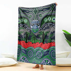ANZAC Day Canberra Raiders Blanket Military Memorial Aboriginal Indigenous Art
