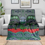 ANZAC Day Canberra Raiders Blanket Military Memorial Aboriginal Indigenous Art