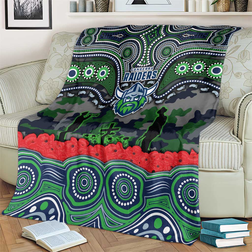 ANZAC Day Canberra Raiders Blanket Military Memorial Aboriginal Indigenous Art