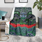ANZAC Day Canberra Raiders Blanket Military Memorial Aboriginal Indigenous Art