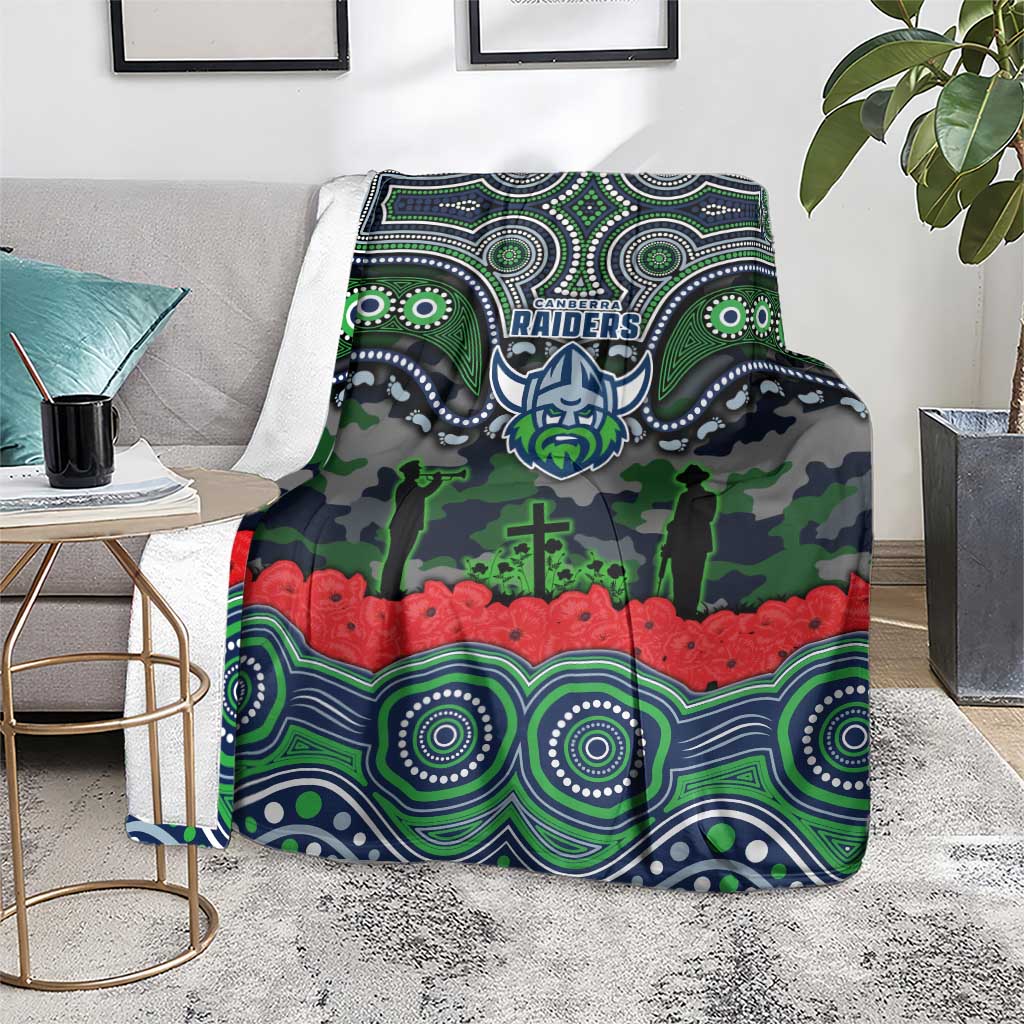 ANZAC Day Canberra Raiders Blanket Military Memorial Aboriginal Indigenous Art