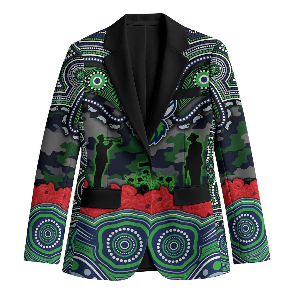 ANZAC Day Canberra Raiders Blazer Military Memorial Aboriginal Indigenous Art