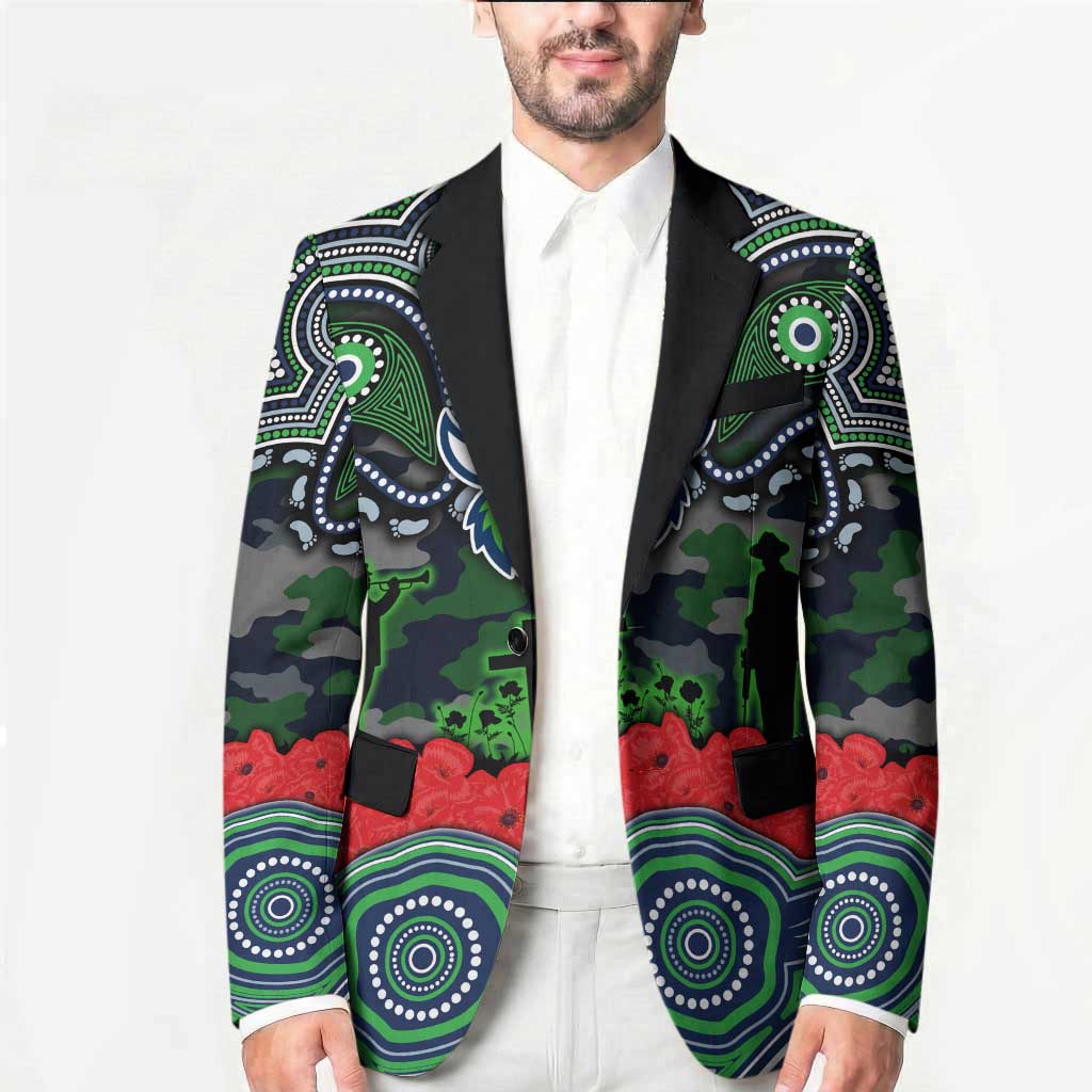 ANZAC Day Canberra Raiders Blazer Military Memorial Aboriginal Indigenous Art