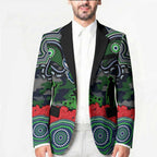 ANZAC Day Canberra Raiders Blazer Military Memorial Aboriginal Indigenous Art