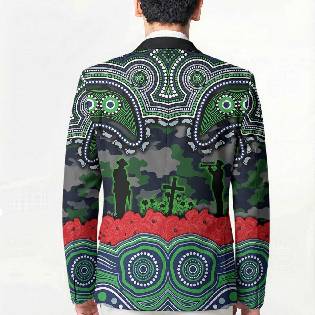 ANZAC Day Canberra Raiders Blazer Military Memorial Aboriginal Indigenous Art