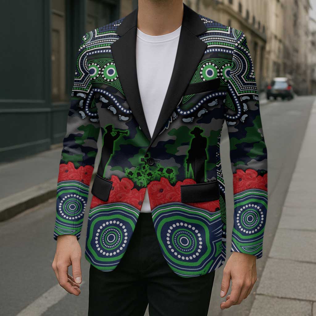 ANZAC Day Canberra Raiders Blazer Military Memorial Aboriginal Indigenous Art